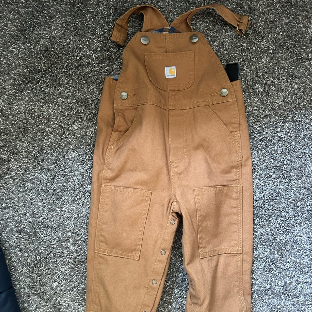 Carhartt Baby/Toddler Brown Overalls